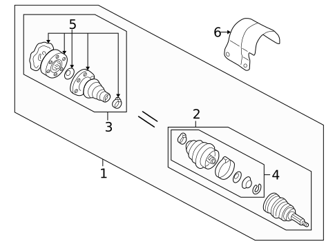 Drive Axles for 2001 Audi TT Quattro #0