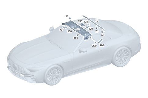Roof Lining/Headlining for 2022 Mercedes-Benz SL63 AMG #0