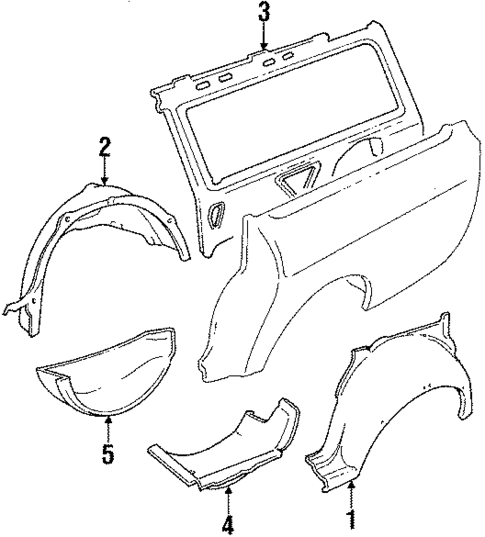 Inner Components for 1993 Volvo 240 #2