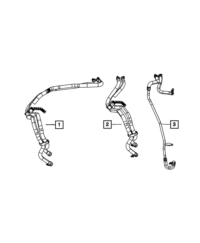 55037830AF - Air Conditioners and Heaters: Heater Supply And Return Hose for Mopar Image