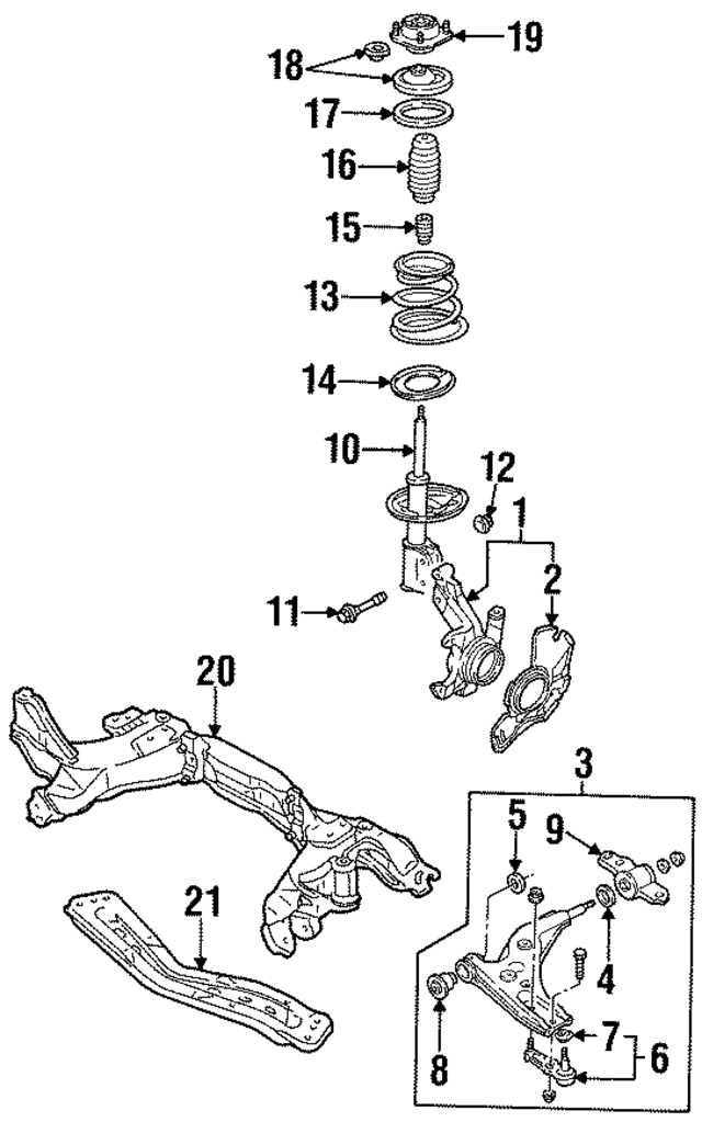F1CZ18A036A - Suspension: Suspension Strut Nut for Ford: Escort Image