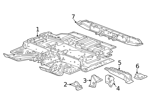 Floor & Rails for 2016 Buick Envision #0