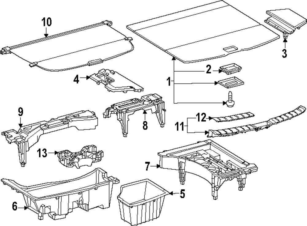 64993-0E251 - Compartment Box For 2023-2025 Lexus | Lexus OE Parts