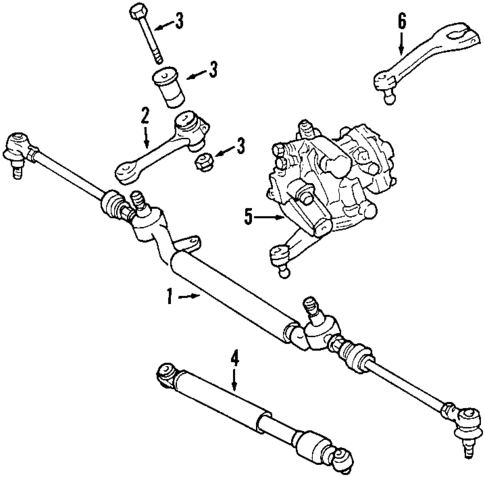 Steering Gear & Linkage for 1999 Mercedes-Benz SLK230 #0
