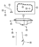 6500070 - 3.3L Gas; Engine: Hex Head Locking Bolt, Mounting for Mopar Image