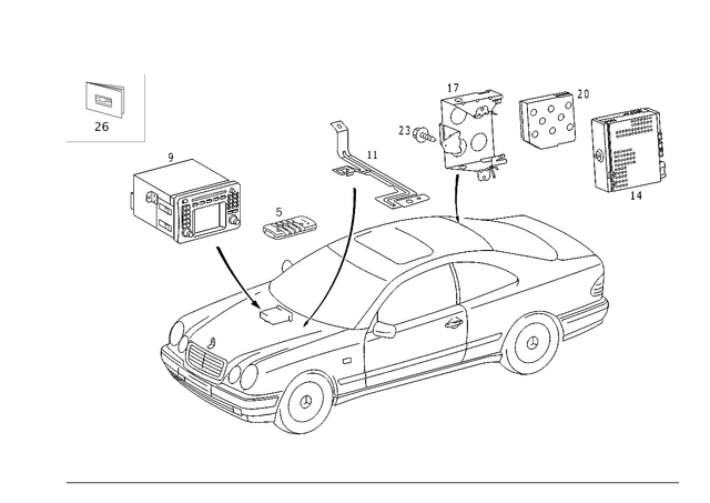 208820378980 - Electrical System: Control Panel for Mercedes-Benz Image image