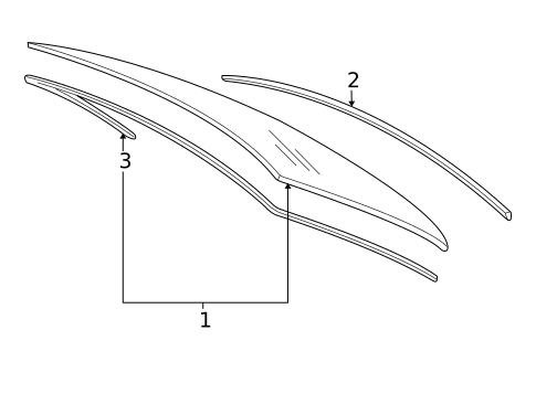 Glass & Hardware - Back for 2007 Lexus ES350 #0
