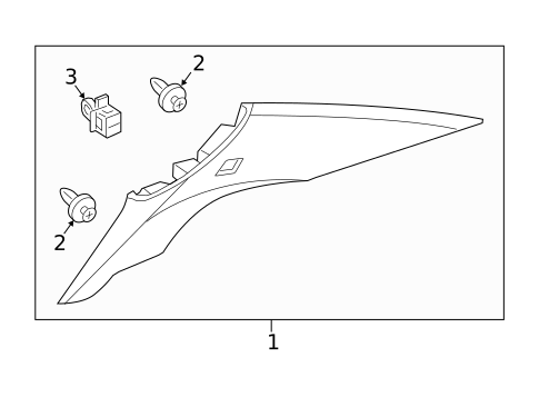 Interior Trim - Quarter Panels for 2017 Acura TLX #0