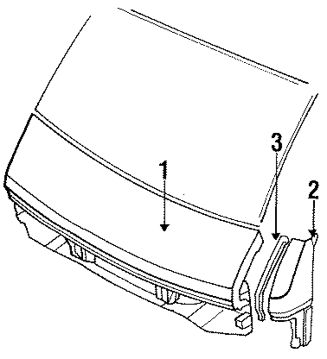6127411C00 - : Corner Panel Gasket for Nissan Image