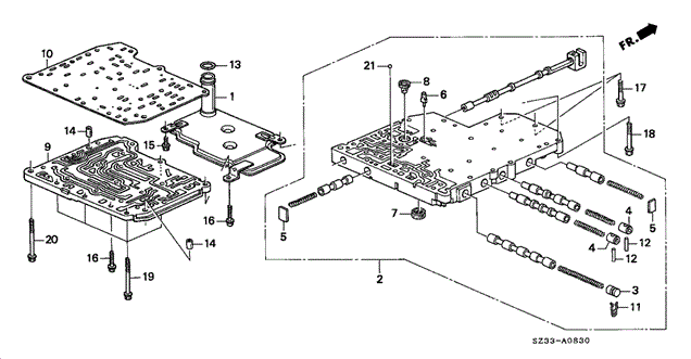 AT Main Valve Body for 2002 Acura RL #0