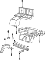 14104866 - Body: Rear Floor Pan for Chevrolet: Corvette Image