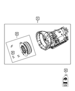 R8244833AI - 845RE; 8-Speed; Automatic Transmission: With Torque Converter Transmission Kit, Remanufactured for Chrysler: 300 | Dodge: Charger Image
