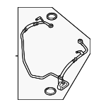 11428053164 - Engine: Oil Inlet Tube for BMW: M5, M6, M6 Gran Coupe, X5, X6 Image
