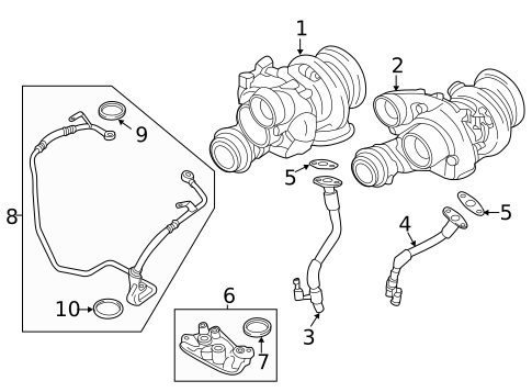 Turbo Charger for 2018 BMW X6 #0