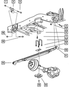 52038217 - Rear Suspension: Spring Seat for Mopar Image
