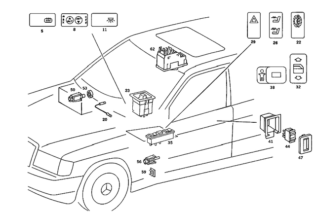 1168201217 - Electrical System: Light Guide for Mercedes-Benz Image image