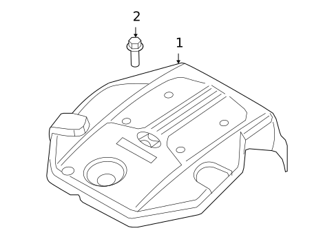 Engine Appearance Cover for 2009 Hyundai Azera #0