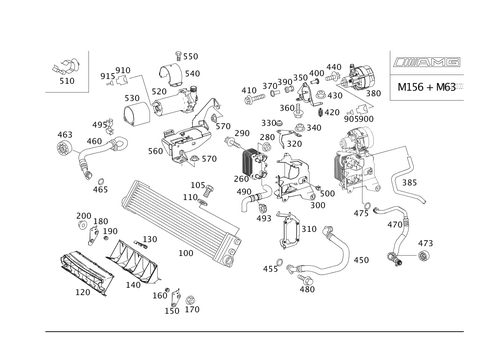 Oil Cooler for 2008 Mercedes-Benz ML63 AMG #0
