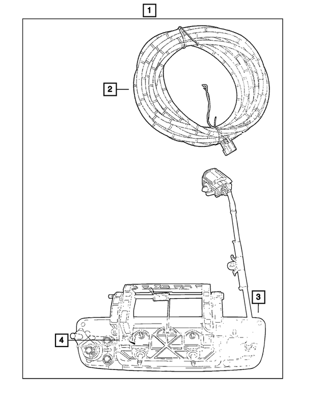 56054164AD - Mopar Accessories - Component Parts: Camera for Mopar Image image