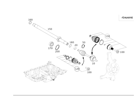 4MATIC&reg; Front Axle Shaft for 2018 Mercedes-Benz CLS 63 AMG&reg; S #0