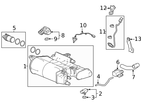 Emission Components for 2021 Honda Accord #1