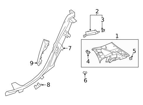 Interior Trim - Quarter Panels for 2021 Mercedes-Benz GLA35 AMG #0