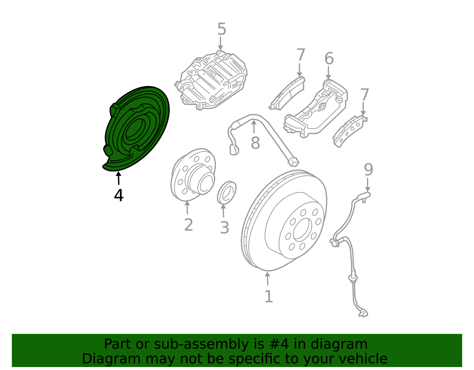 thumbnail interactive-video image 1 of Genuine OEM Hyundai/Kia Rear Parking Brake Plate Set (582512W000 & 582522W000) - New 1 of 3