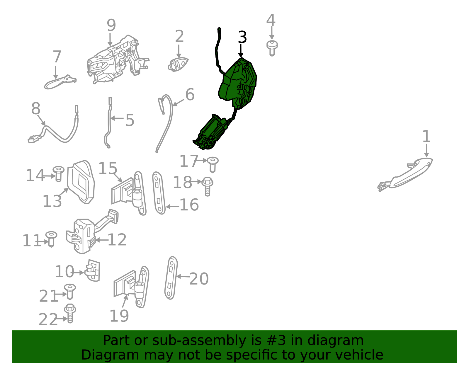 51215a36e17 - 2009-2016 BMW Door Lock Actuator Motor (51-21-5-A36