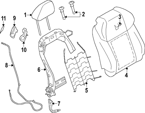 Driver Seat Components for 2025 Toyota GR86 #0