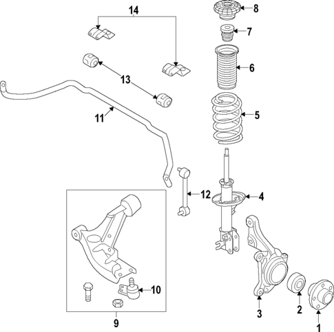 Front Suspension for 2013 Chevrolet Spark #0