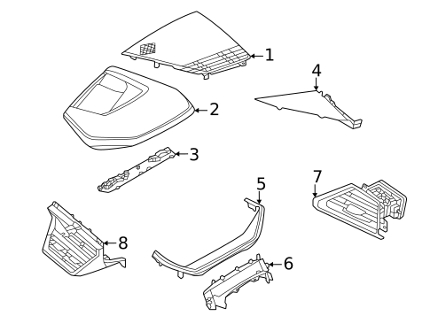 Instrument Panel Components for 2022 Audi e-tron GT #1