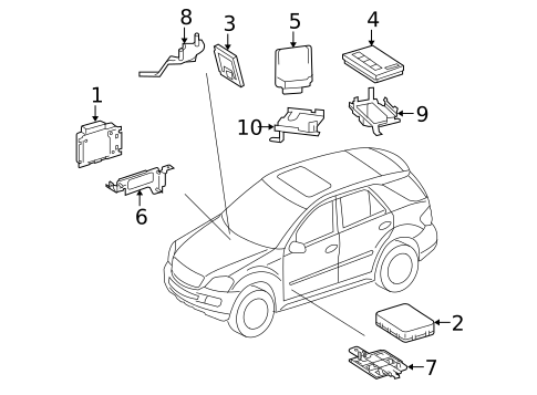 Electrical Components for 2008 Mercedes-Benz ML320 #0