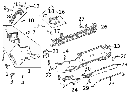 Bumper & Components - Rear for 2025 Buick Encore GX #3
