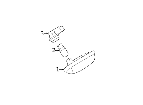 License Lamps for 2008 Subaru Impreza #0