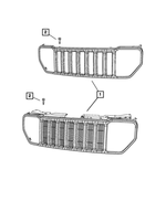 5KH101BUAD - Exterior Ornamentation: Radiator Grille for Jeep: Liberty Image