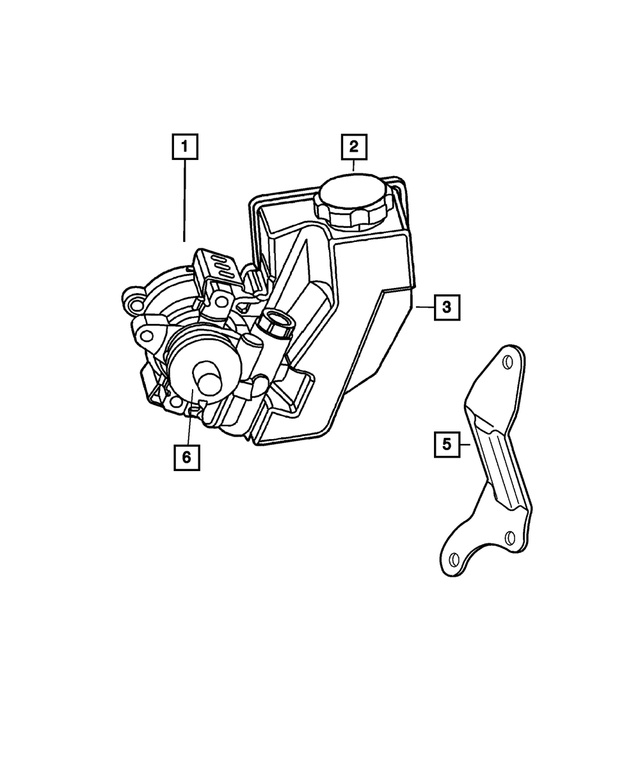 RL080551AC - : Power Steering Pump for Mopar Image
