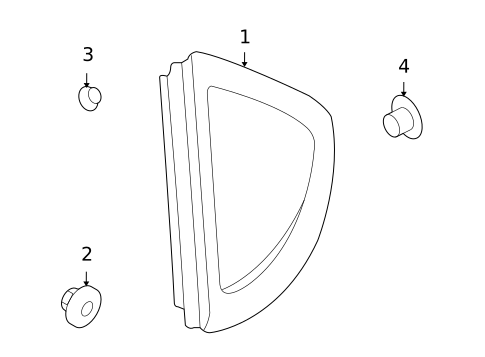 Glass & Hardware for 2008 Porsche Cayman #0