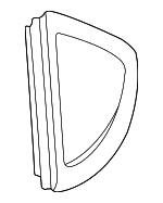 98754311105 - Body: Quarter Glass for Porsche: Cayman Image