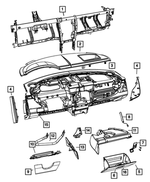 1EJ26XDBAC - : Steering Column Cover for Mopar Image