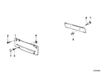 51181855952 - Vehicle Trim: Registration Plate Mounting for BMW Image