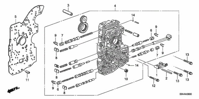AT Main Valve Body (-'05) for 2005 Honda Pilot #0