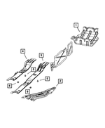 55398517AA - Frame, Bumper and Fascia: Fuel Tank Heat Shield for Mopar Image