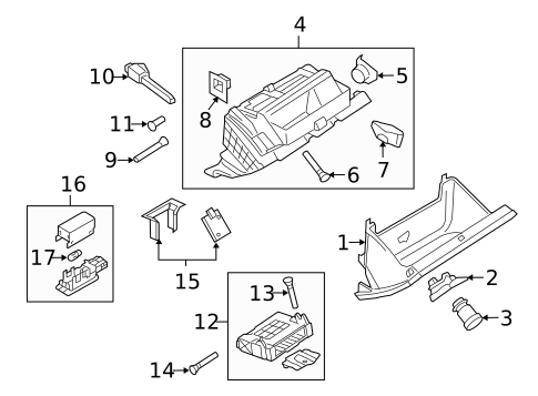 Glove Box for 2010 Volkswagen CC #0