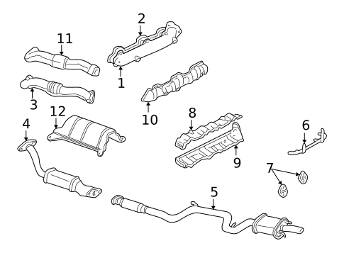 Exhaust Components for 2001 Buick Century #0