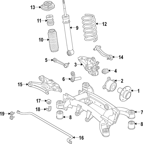 Rear Suspension for 2017 BMW X5 #1
