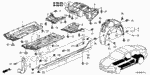 90361TA0A00 - Interior/Bumper: NUT, CAP (6MM) for Honda Image