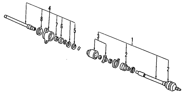 44017SM4A01 - Front Drive Axle: Boots for Acura Image