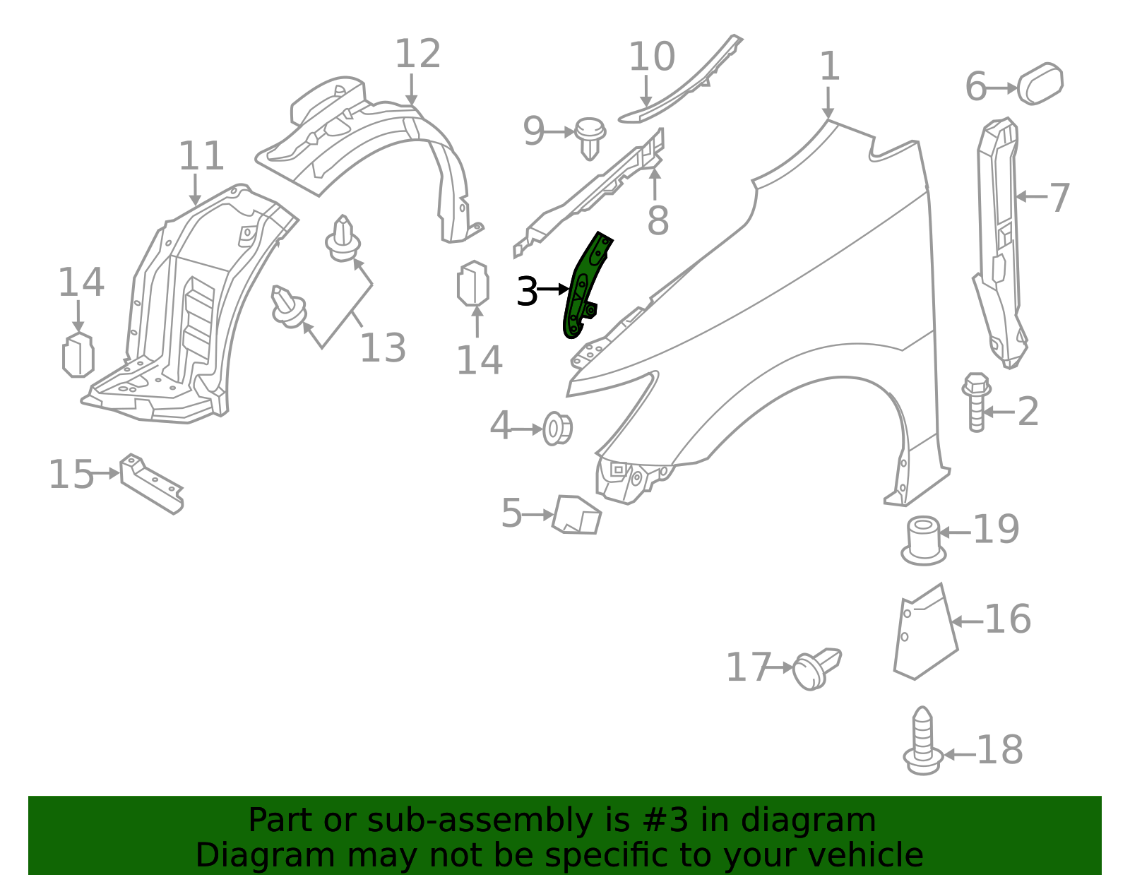 63181-1JA0A - High-Quality Fender Bracket for 2011-2017 Nissan Quest ...