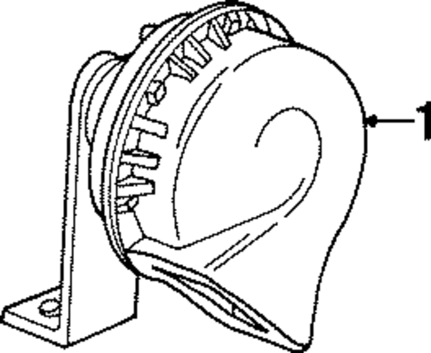 Horn for 2001 Jeep Cherokee #0