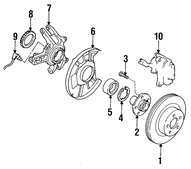 F1464372Y - : ABS Wheel Speed Sensor for Mazda Image